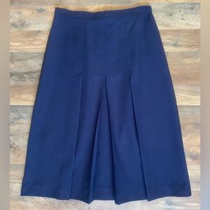 60s Vintage Pleated Midi Skirt